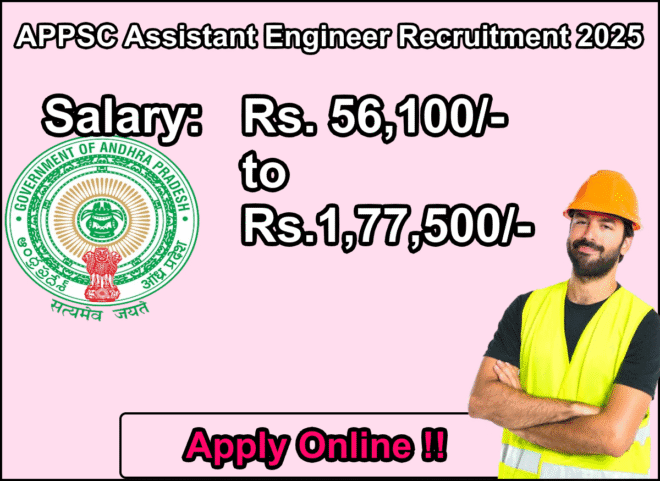 APPSC Assistant Engineer Recruitment 2025
