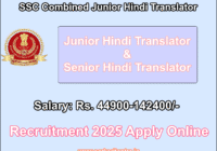 Combined Junior Hindi Translator