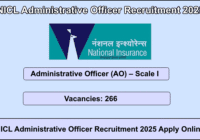 NICL Administrative Officer Recruitment 2025