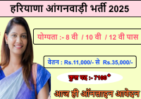 Haryana Anganwadi Recruitment 2025