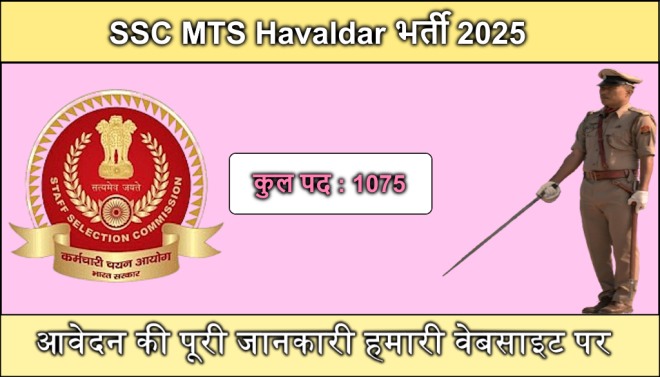 SSC MTS Havaldar Recruitment 2025