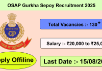 OSAP Gurkha Sepoy Recruitment 2025