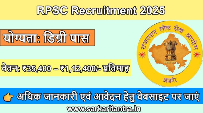 RPSC Recruitment 2025