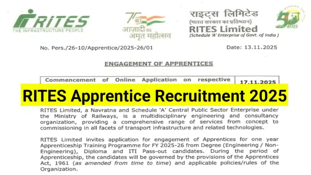 RITES-Apprentice-Recruitment-2025